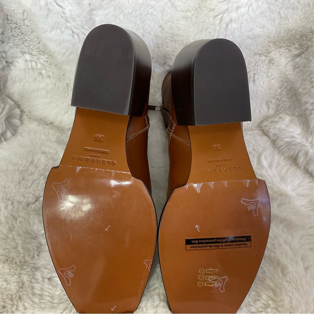 NEW Robert Clergerie Merry Brown Leather Ankle Boots Size 5.5 - Picture 7 of 10